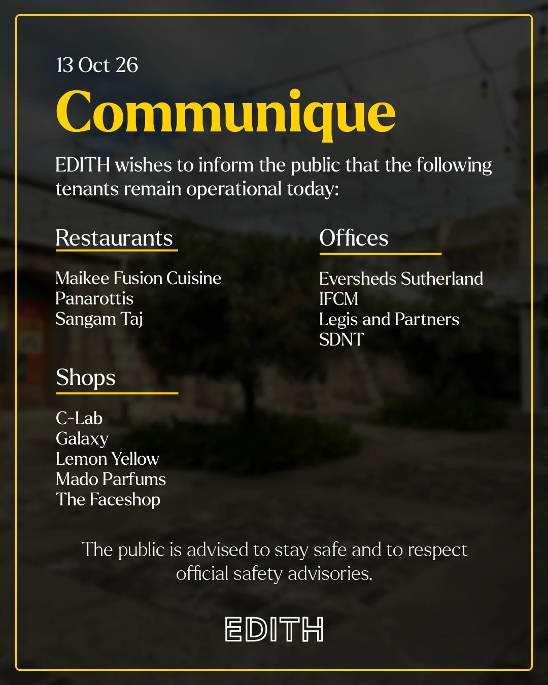 Communiquer information
